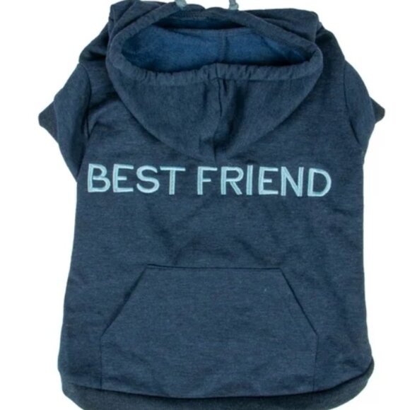 House Of Barker Blue Dog Hoodie Best Friend NWT Size Small - Picture 1 of 3